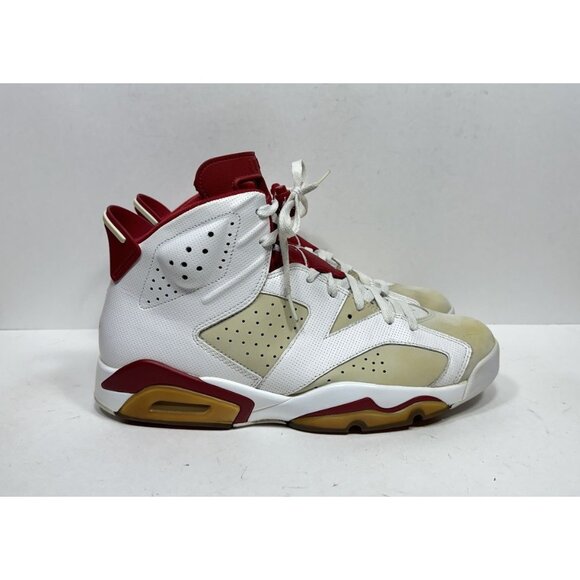 Nike Air Jordan 6 Retro Alternate Hare Men's Size 12 384664-113 Shoes Red Grey - Picture 1 of 10